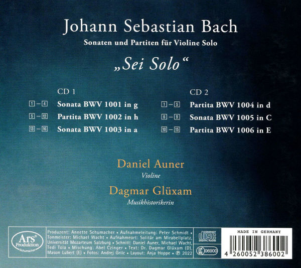 Bach: Sonaten und Partiten f¿¿r Violine Solo