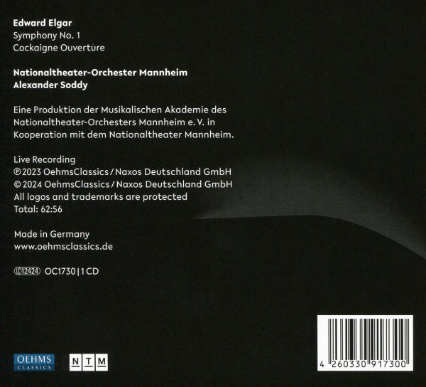 Edward Elgar: Symphony No. 1; Cockaigne Ouvertures