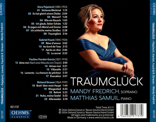 Traumglück: Songs by Pejacevic, Viardot, Fauré & Strauss