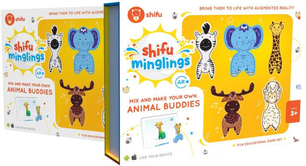 Shifu Minglings - Animals Mix & Match Magnetic Wooden Toy (app based)