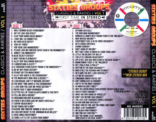 Sixties Groups Classics & Rarities First Time in Stereo, Vol. 1