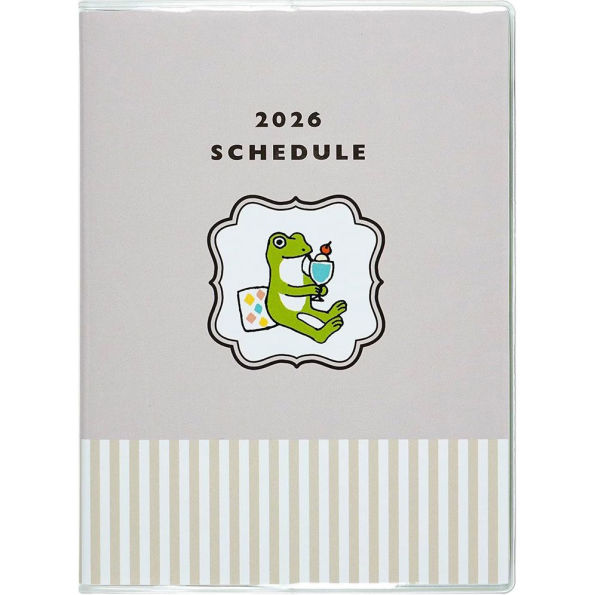 2026 Schedule Diary - FROG TIME A6 Calendar/Memo/Pen Holder