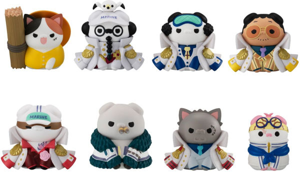 Nyan Piece Nyan! ver. Luffy vs Marines "One Piece" (Box/8), Megahouse Mega Cat Project