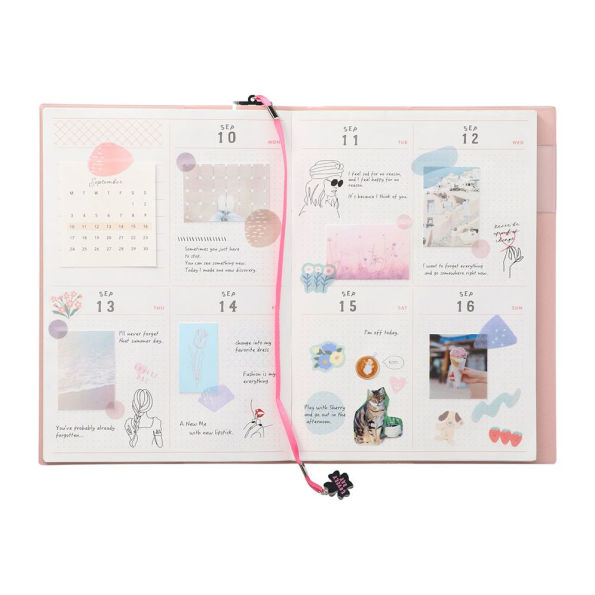Find and Notice Brown Weekly Diary