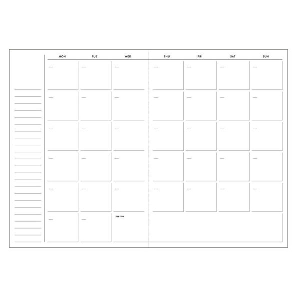 Find and Notice Brown Weekly Diary