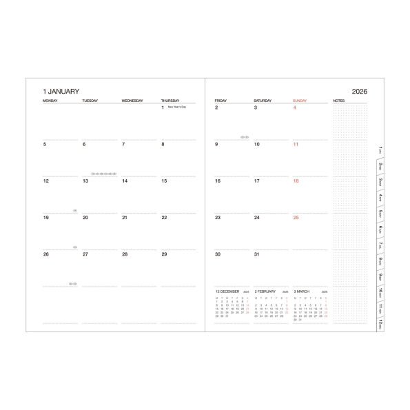 2025-2026 Green Cat 16 months Agenda Planner