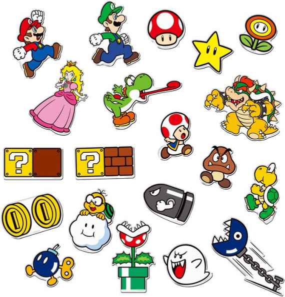 Super Mario Bandai Shokugan Character Magnets