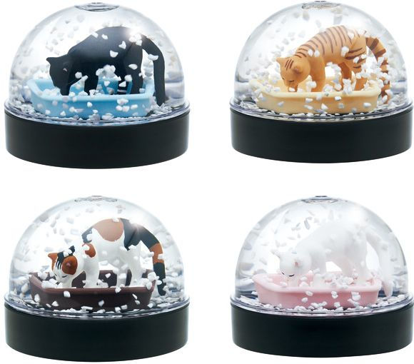 Cat Litter Snowglobe Blind Box