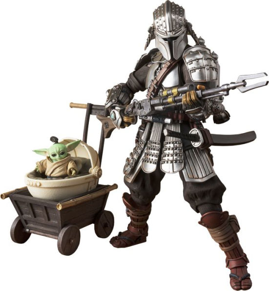 RONIN MANDALORIAN & GROGU BESKAR ARMOR THE MANDALORIAN Bandai Spirits Meisho Movie Realization