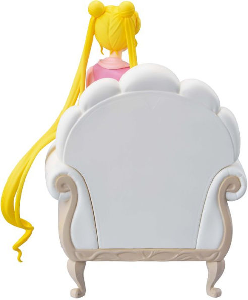 Anime Sailor Moon Tsukino Usagi Luna Sit On Moon Action Assemble Figure Toy  Gift