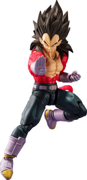 TAMASHII NATIONS - Super Saiyan 4 Vegeta Dragon Ball GT, Bandai Spirits SH  Figuarts, Red, Black, 5.1 inch