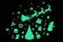 Glow-in-the-Dark Wall Stickers Merry Christmas