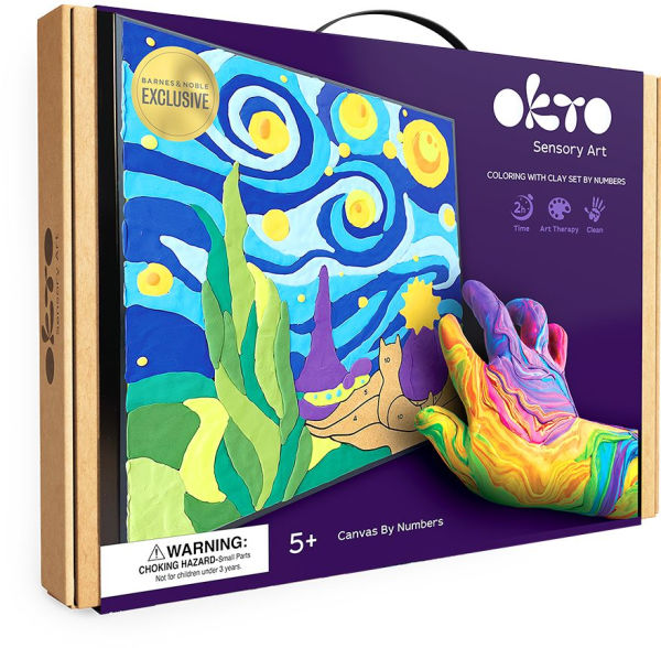 Coloring with clay set by numbers TM OKTO 29 29 cm Little prince night