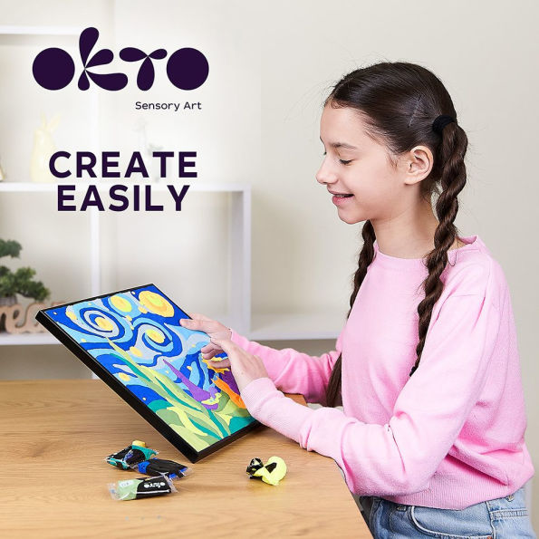 Coloring with clay set by numbers TM OKTO 29 29 cm Little prince night