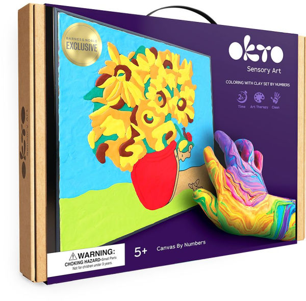 Coloring with clay set by numbers TM OKTO 29 29 cm Ladybug on sunflowers