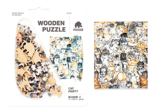 PIECEZZ CAT PARTY 40 PIECE PUZZLE