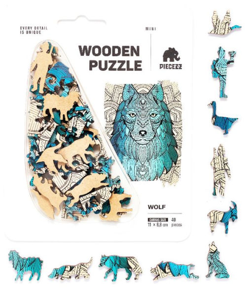 PIECEZZ WOLF 40 PIECE PUZZLE