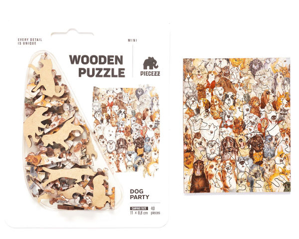 PIECEZZ DOG PARTY 40 PIECE PUZZLE