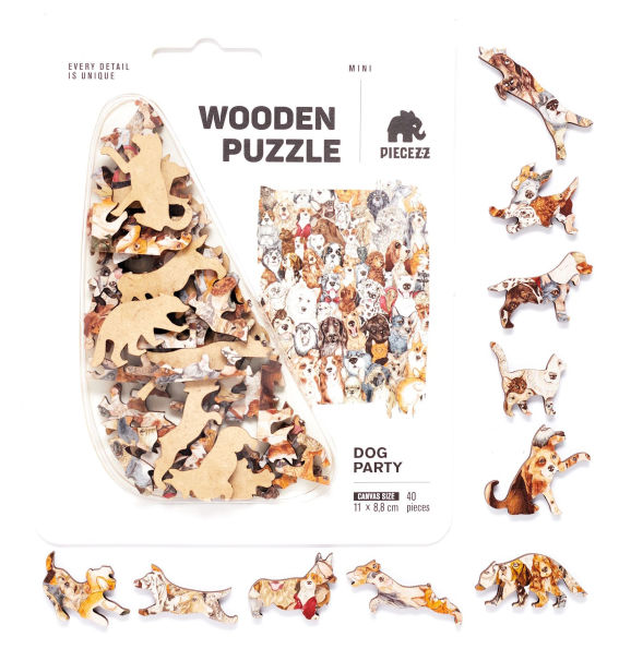 PIECEZZ DOG PARTY 40 PIECE PUZZLE