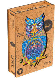 Title: Charming Owl Wooden Jigsaw Puzzle