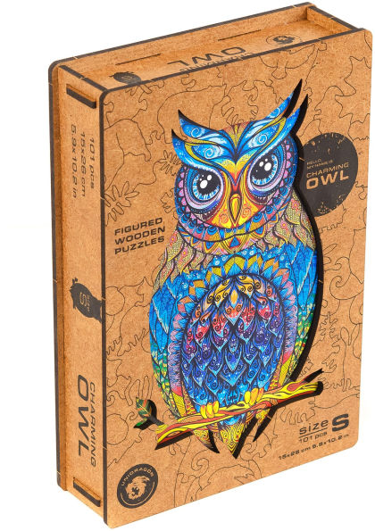 Charming Owl Wooden Jigsaw Puzzle