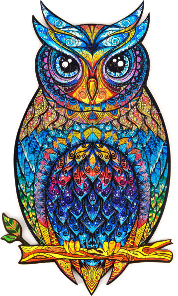 Charming Owl Wooden Jigsaw Puzzle