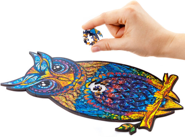 Charming Owl Wooden Jigsaw Puzzle