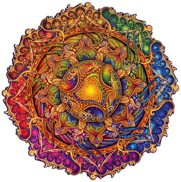 Mandala Inexhaustible Abundance Wooden Jigsaw Puzzle