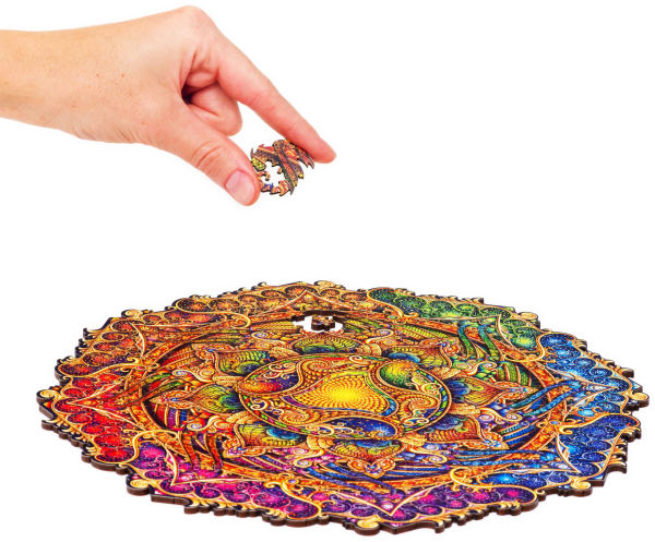 Mandala Inexhaustible Abundance Wooden Jigsaw Puzzle