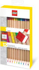 LEGO ICONIC COLORED PENCIL WITH TOPPER - 12 PACK