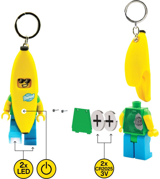 LEGO® Minifigures¿ Banana Guy Keychain Light