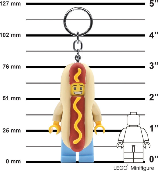 LEGO® Minifigures¿ Hot Dog Man Keychain Light