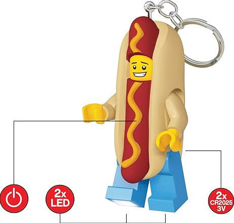 LEGO® Minifigures¿ Hot Dog Man Keychain Light