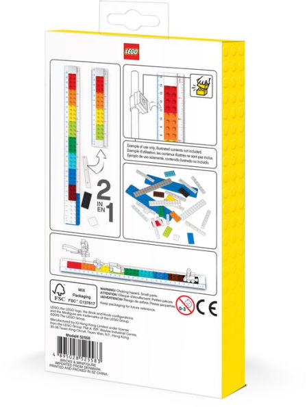 LEGO ICONIC CONVERTIBLE RULER WITH MINIFIGURE