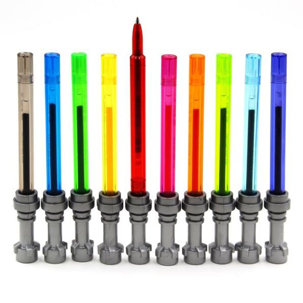 Lego Star Wars 10pk Gel Pens Multicolored Lightsaber : Target