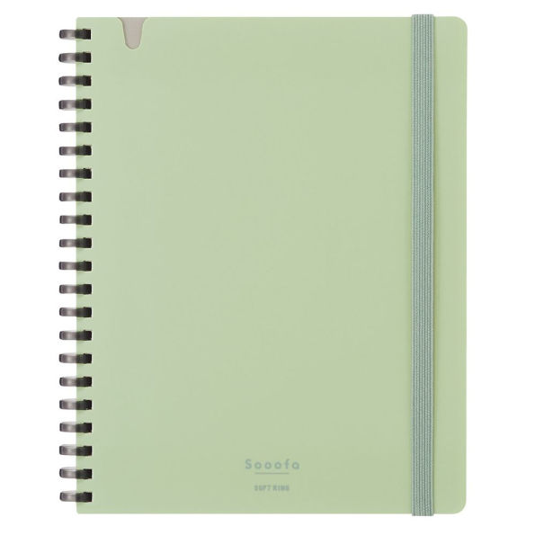 Sooofa Soft Ring Notebook Green B6