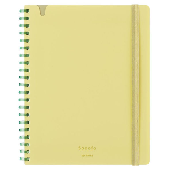 Sooofa Soft Ring Notebook Yellow B6