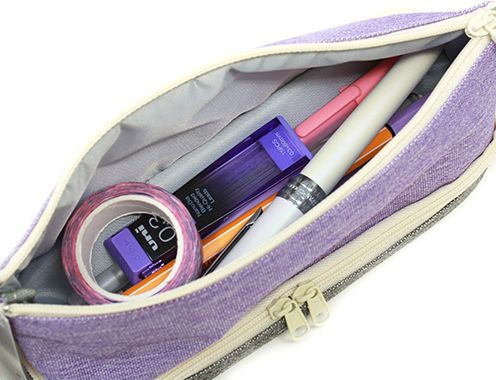Raymay 2 Layer Pen Case Violet