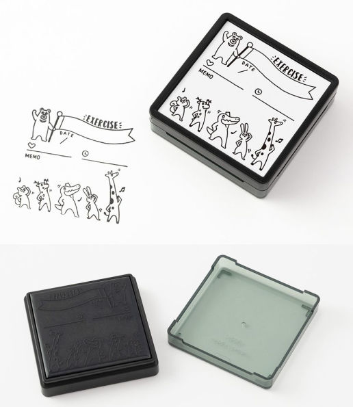 Midori Paintable Stamp - Pre-inked Exercise