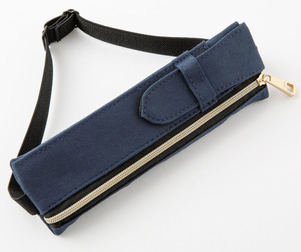 Navy Book Band Pen Case: B6 - A5