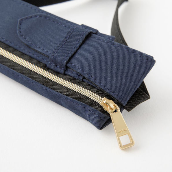 Navy Book Band Pen Case: B6 - A5