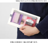 Midori Pink Mesh Book Band Pen Case: B6 - A5 by Midori