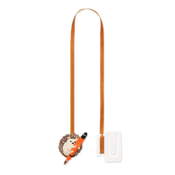 Midori Embroidery Bookmark Clip Hedgehog