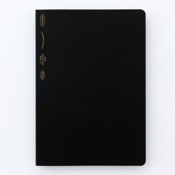 365 Days Notebook Gridded A6 Black