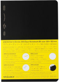 Title: 365 Days Notebook Gridded B6 Black