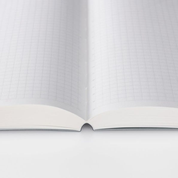 1/2 Year Notebook Gridded A5 Black