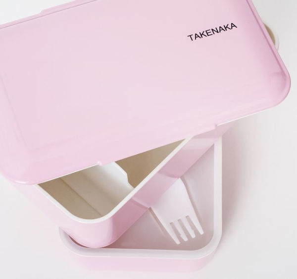 TAKENAKA Bento Nibble Box, Eco-Friendly Lunch Box Made in Japan, BPA and Reed Free, 100% Recycle Plastic Bottle Use, Microwave and Dis