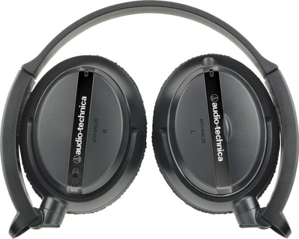 Audio-Technica ATH-ANC20 QuietPoint Active Noise-cancelling On-Ear Headphones