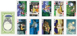 Alternative view 2 of Totoro Movie Scenes Playing Cards