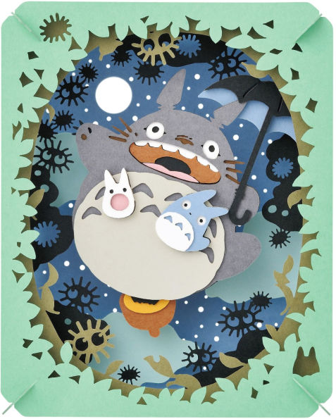 "My Neighbor Totoro" Totoro Illuminated by the Moon Ensky Paper Theater